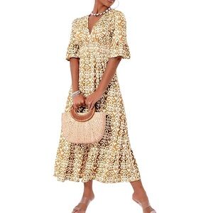 Smocked Waist Spring Dress